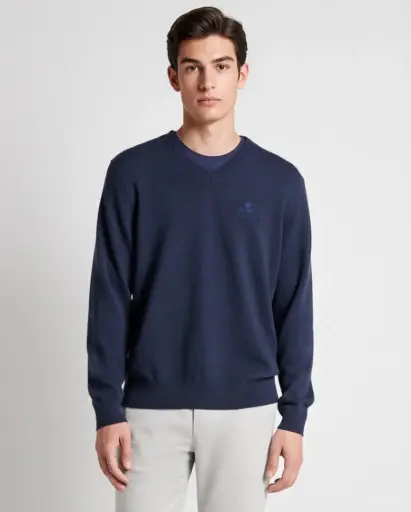 V´Neck Tricot Botoné