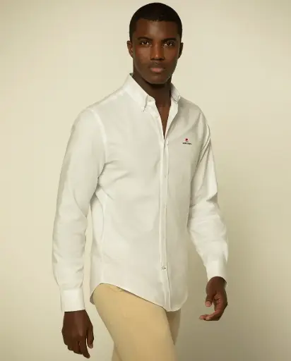 Camisa Oxford Bordado ADN Essential - Slim